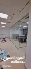  4 glass partition