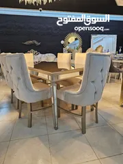  2 طاوله سفره زان ولاتيه 6 كرسي