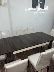  2 طاوله طعام ثمان اشخاص