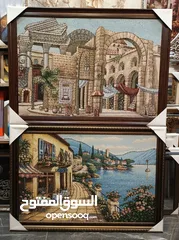  17 براويز وتعليقات وحائط بأقل الاسعار لوحات رسم مرايا غرف سفرة وصالونات وجلوس وأدوات المنزلية يدويا