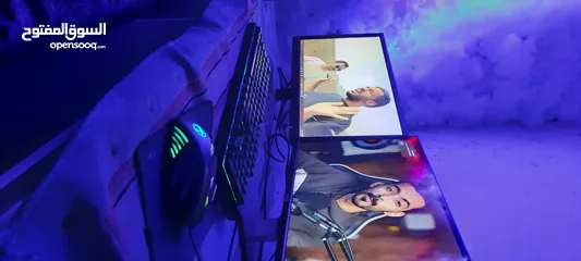  1 تجميعة Pc Gaming  قوية جدا بسعر حرق مع شاشه وكيبورد وماوس gaming مضيء
