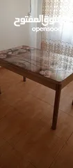  2 طاولة سفرة زجاج مستعمل