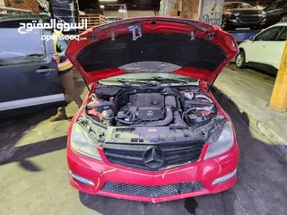  9 للبيع بالطريق من امريكا عرطه خياليه توصل بنص سعر السوق للزبون سياره كرت مرسيدس c250 موديل 2012 اربعه