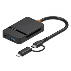  3 TYPE-C+LIGHTIN 8 IN 1 Card Reader