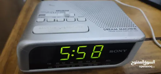  4 راديو وساعه ومنبه sony للبيع