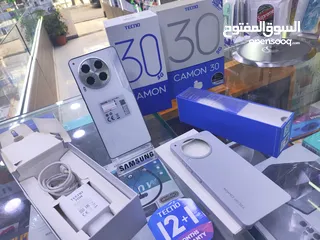  15 حبه عن الجديده CAMON 30 5G جيجا 512 رام 24 معه كامل اغراضو وسماعه الاصلية متوفر توصيل