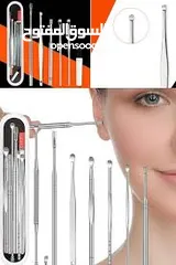  6 مجموعة ادوات تنظيف الاذن  و سحب الشمع و الصمغ و الغبار لجميع افراد الاسره وخصوصا كبار السن و الاطفال