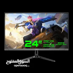  2 شاشة جيمنغ عالية الدقة سريعة الاستجابة 24 انش مع سماعات GAMEMAX GMX24F200 200Hz 24 Inch