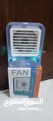  2 مكيف الهواء المتنقل للسياره او المنزل او المكتب يعمل بالثلج و الماء البارد شحن وusb مروحه مراوح رذاذ