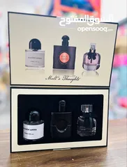  3 بكجات عطور كوبي وان  بكجات العنايه بالجسم والشعر متوفره كما موضح بالصوره