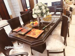  13 اثاث بيت كامل  بقمة الفخامة   الاثاث بحالة الجديد استخدام بسيط جدا