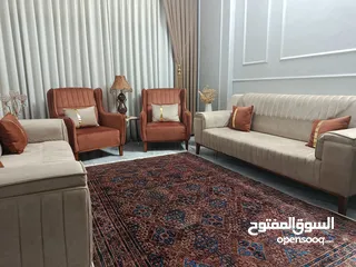  4 كنبايات لغرفة السفرة او الجلوس (شبه جديد)