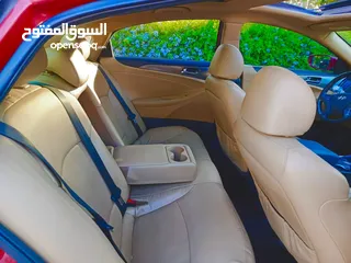  7 هيونداي سوناتا موديل 2012 بحالة ممتازه فل كامل أعلى صنف بانوراما فحص كامل