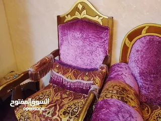  1 طقمين   كنب