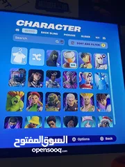  1 حساب فورت نايت ملان سكنات ايتم شوب للبدل على حساب آخر