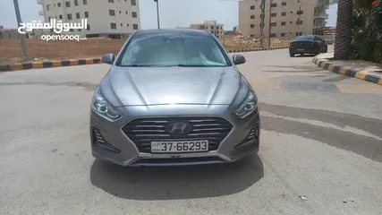  19 هونداي سوناتا 2018 لون فيراني فحص كامل كلين تايتل مالك واحد بالأردن وبامريكا أعلى صنف بالاضافات بسعر