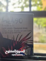  26 مشروب Indigo طبيعي غني بالمكونات النباتية  Indigo مشروب نباتي لتعزيز النشاط  مشروب صحي بنكهة طبيعية