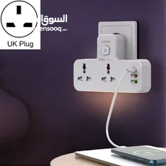  4 مشترك كهرباء بيماس BS2311 بثلاثة منافذ USB و 2 مداخل كهرباء