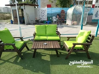  15 مجلس خارجي خشب سويد نخب اول
