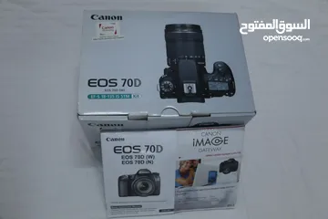  5 كاميرا كانون بحالة ممتازة  Canon Eos 70d