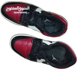  1 Jordan Men's Air Jordan 1 Low  Bred Toe - Size 10