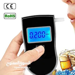  1 جهاز اختبار الكحول الرقمي الاحترافي  جهاز تحليل الكحول في التنفس ، جهاز تحليل الكحول في الشرطةAT-818