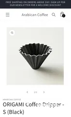  2 ORIGAMI Coffee Dripper - S