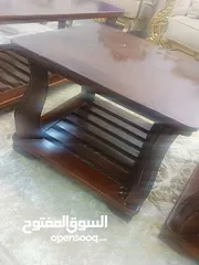  7 طقم طاولات خشب زان