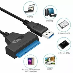  8 USB 3.0 To Sata 22 Pin Cable for 2.5" SSD@15 JD
