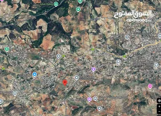  7 للبيع قطع أراضي سكنية داخل التنظيم في عين البستان الفوقا /حوض ضيف الله. تقع على شارعين وإطلالة كاشفة