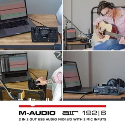  3 M-Audio AIR 192x6 USB C MIDI Audio Interface