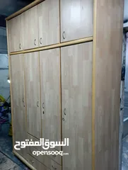  5 خزانه طابقين باركيه خشب لاتيه محرر ف ازان في حاله جيده جدا