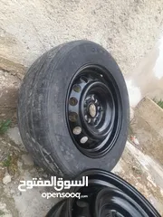  2 جنط حديد 15 خمس براغي