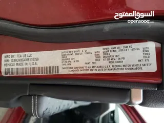  9 جيب شيروكي موديل 2021 وارد امريكي حادث موضح بلصور 7 راكب صبغ جوة الرقم فقط