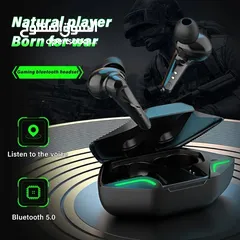  3 بلوتوث قيمينق ايربودز مع اضاءة YIBOYI Q35 BLUETOOTH GAMING RGB EARBUDS