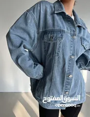  2 جاكيت جينز Denim jacket   ازرق فاتح غير مستعمل أبدا و عليه الليبل