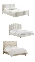  23 Custom made Queen size bed in any color and design 40% of 750 dirhum