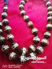  1 سبحة كوك مطعمة فضة وصدف جميلة جدا للبيع او البدل