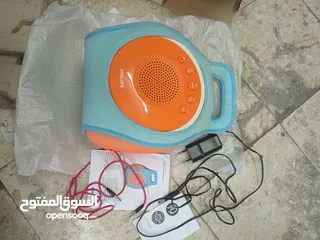  4 جهاز كاريوكي محمول سوبر ساوند من ماركة فيلبس ، مكبر صوت، مشغل cd و aux  و mp3 link ...