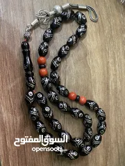  2 مسبحة يسر مكاوي الشرابة فضة والشواهد مرجان