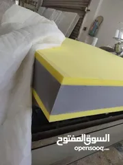  4 لفترة محدودة 95دينار فرشة اليورتوب الفندقية   شامل التوصيل مخدتين هديه كفالة 5سنوات مصنعية