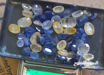  1 srilanka natural blue sapphir and yellow sapphir gems