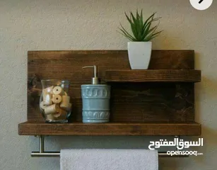  6 ستاند خشب سوييد للمطبخ والحمام