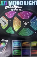  2 حبل ليد اضائه usb كل الالوان تحكم ريموت و تطبيق على الموبايل RGB LIGHT ضوء زينه ديكور مناسبات اناره