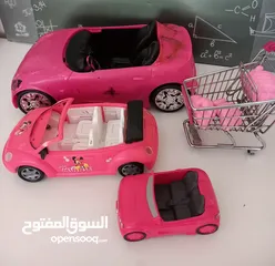  2 باربي ومطبخ وسيارات ومستلزمات كامله