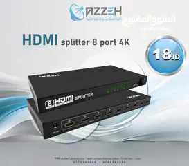  1 مجمع شاشات ثماني splitter hd 8 port 4k
