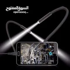  11 كيبل كاميرا سلك مشاهده من هلال موبايل او لابتوب و حفظ الصور و الفديوهات عند الرغبه مع اضاءه فلاش