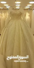  1 بدلة عروس ايفوري كاملة 2023-2024 بيع او اجار