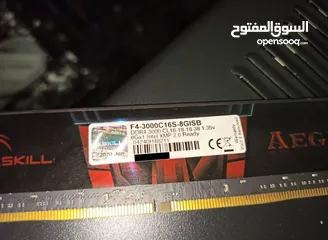  2 رام ddr4 8gb 3000hz من G.SKILL AEGIS نظيف كلش للpc شامل التوصيل