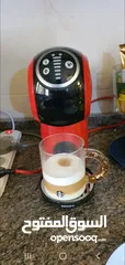  1 ماكينة قهوة نسكافيه لون احمر